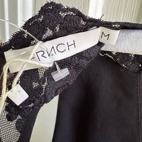 FRNCH Morgan Lace Trim Fit and Flare Dress NWT - Picture 7 of 10